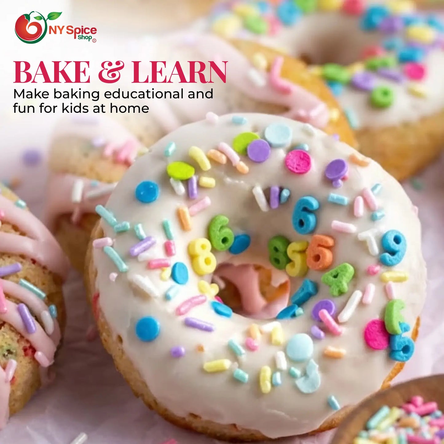 Rainbow Number Sprinkles - NY Spice Shop