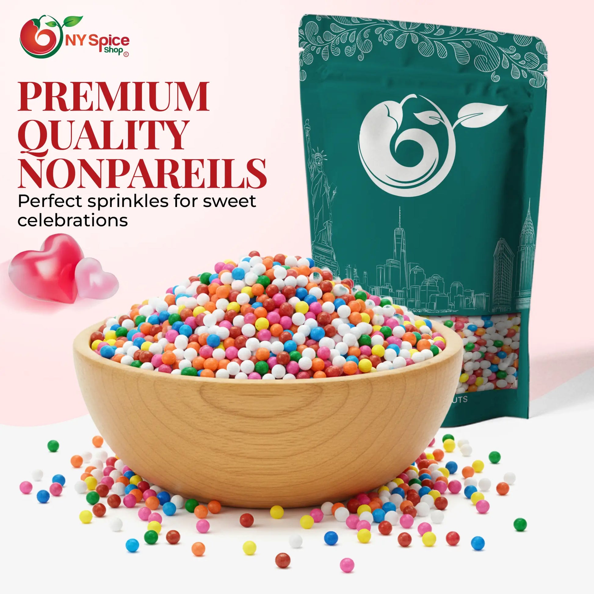 Rainbow Nonpareils - NY Spice Shop