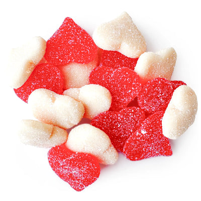 Red & White Sour Gummy Hearts - NY Spice Shop