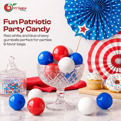 Red, Blue & White Gumballs - NY Spice Shop