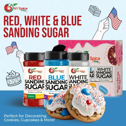 Red-White-Blue Sanding Sugar - NY Spice Shop