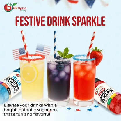 Red-White-Blue Sanding Sugar - NY Spice Shop