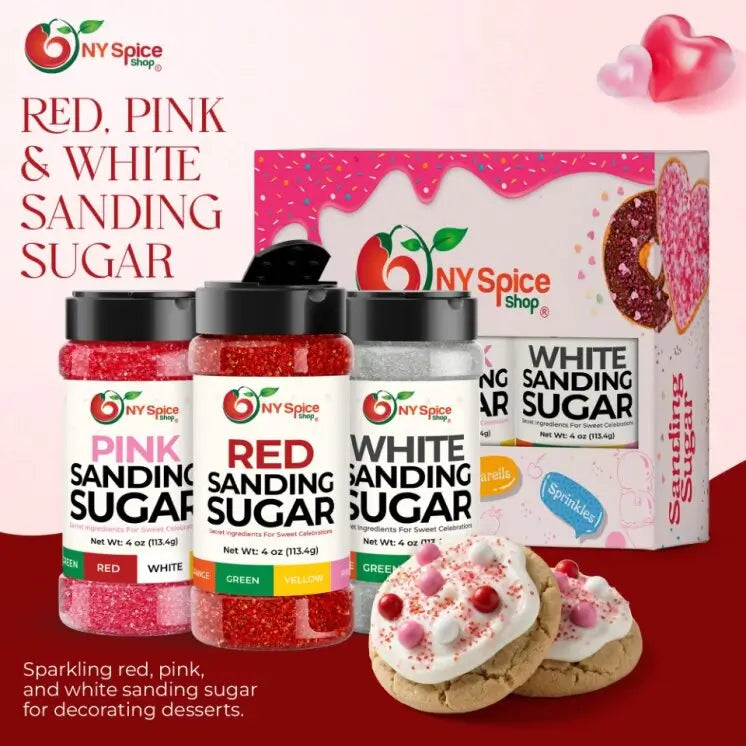 Red-White-Pink Sanding Sugar - NY Spice Shop