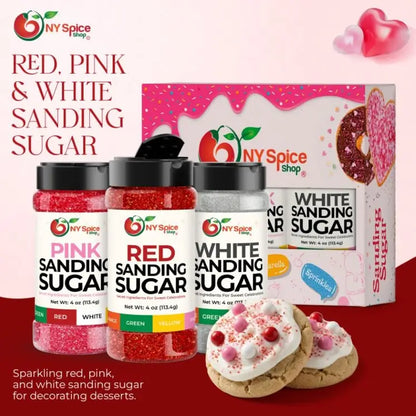 Red-White-Pink Sanding Sugar - NY Spice Shop