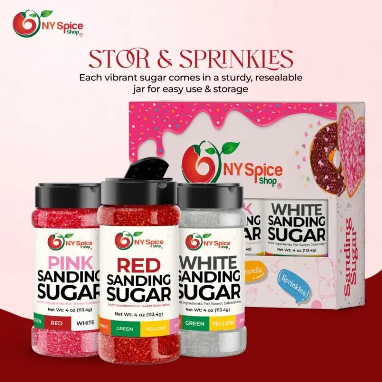 Red-White-Pink Sanding Sugar - NY Spice Shop
