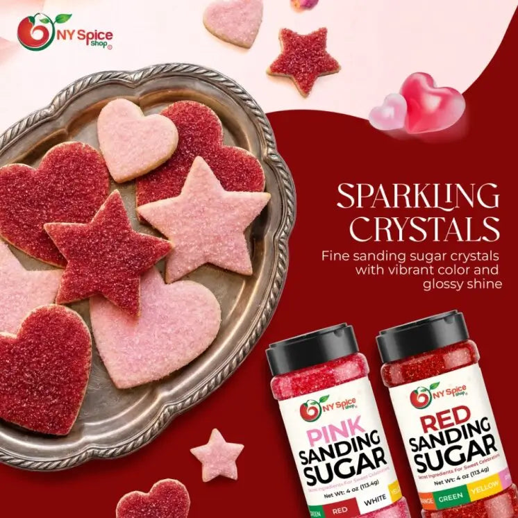 Red-White-Pink Sanding Sugar - NY Spice Shop