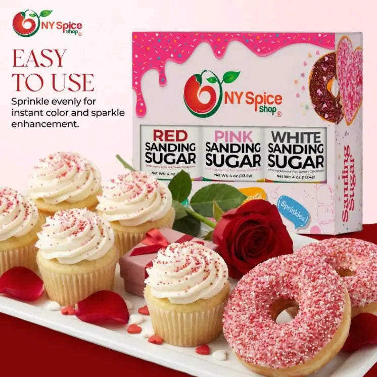 Red-White-Pink Sanding Sugar - NY Spice Shop