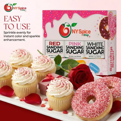 Red-White-Pink Sanding Sugar - NY Spice Shop