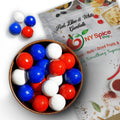 Red, Blue & White Gumballs