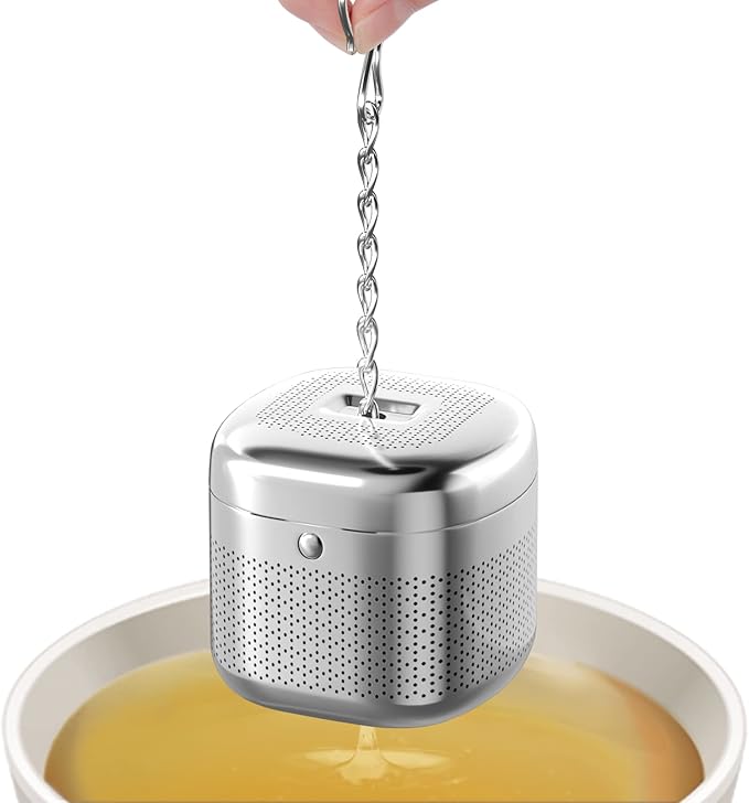 Tea Infuser Ball with Retractable Chain