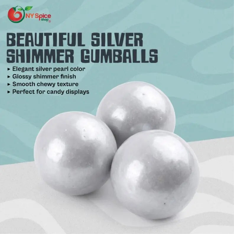 Silver Shimmer Pearl Gumballs - NY Spice Shop