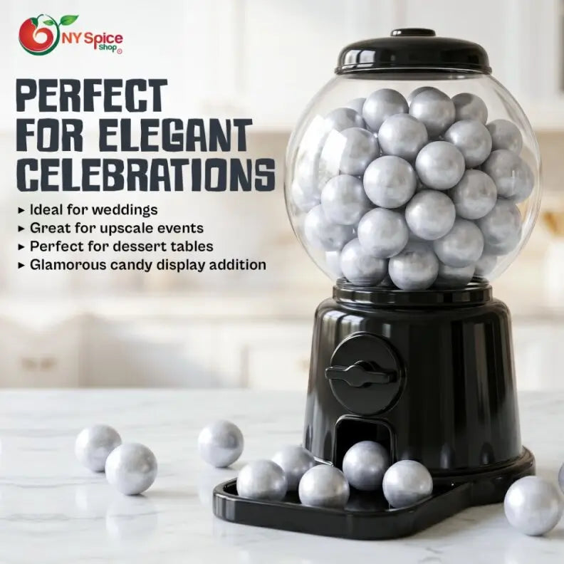 Silver Shimmer Pearl Gumballs - NY Spice Shop