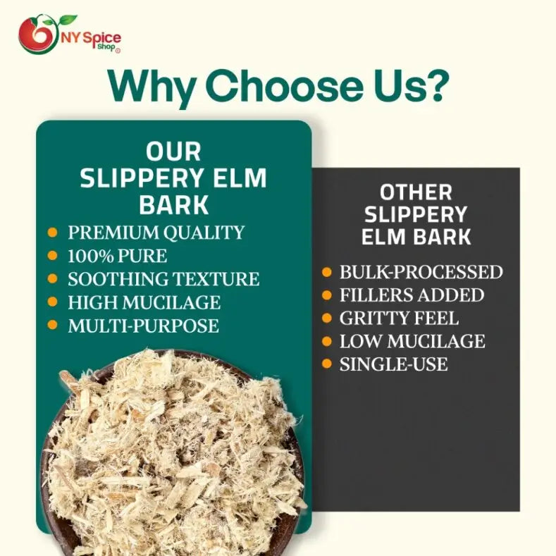 Slippery Elm Bark - Cut & Sifted - NY Spice Shop