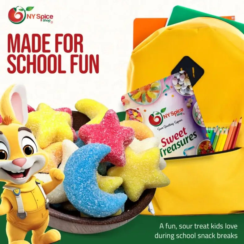 Gummy Glitter Sour Stars & Moons - NY Spice Shop