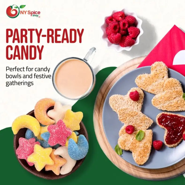 Gummy Glitter Sour Stars & Moons - NY Spice Shop