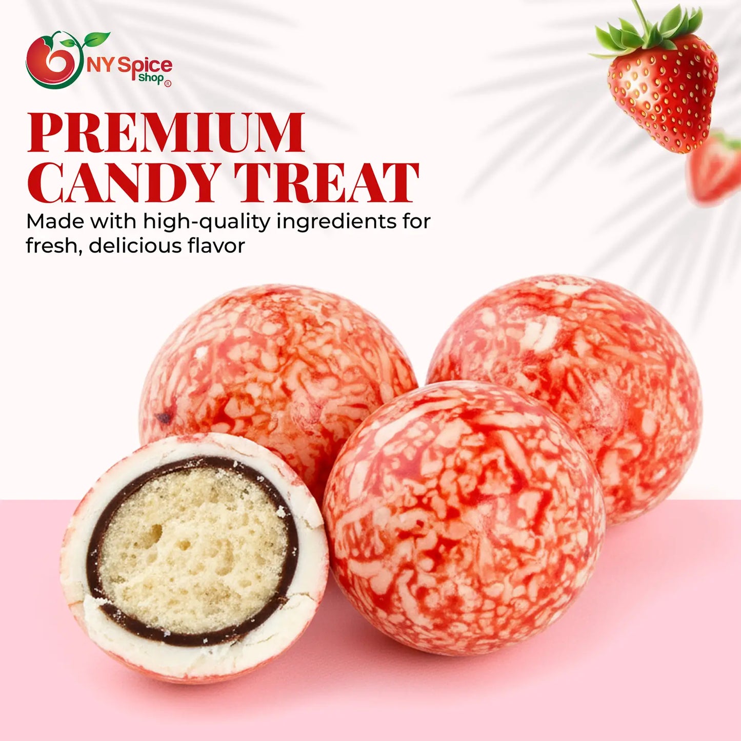 Strawberry & Creme Malted Milk Balls