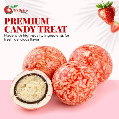 Strawberry & Creme Malted Milk Balls