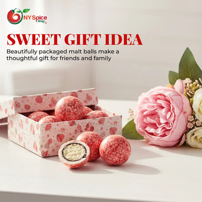 Strawberry & Creme Malted Milk Balls