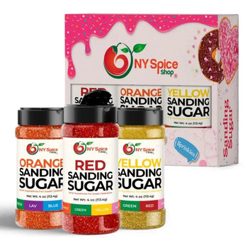 Orange-Red-Yellow Sanding Sugar (Pack of 3)