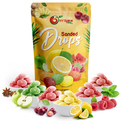 Sanded Assorted Fruit Drops - NY Spice Shop