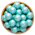 Turquoise Shimmer Gumballs - Cotton Candy Flavor