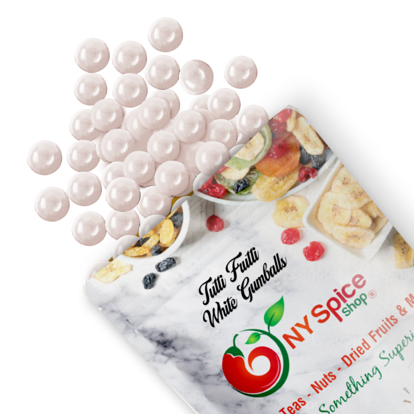 White Gumballs - Tutti Frutti Flavor - NY Spice Shop