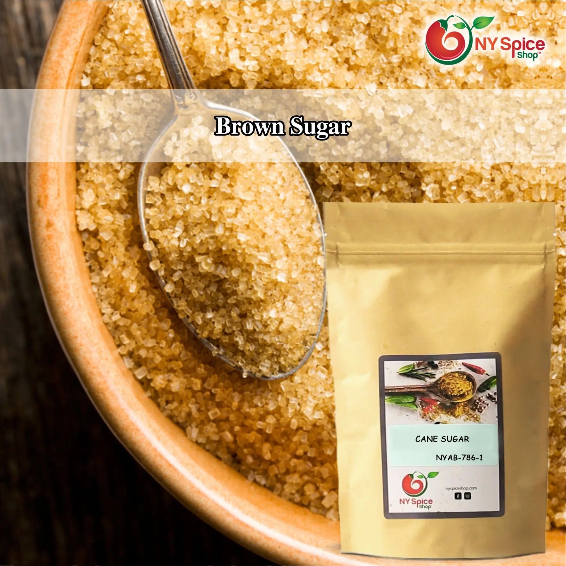 Brown Cane Sugar - All Natural - NY Spice Shop