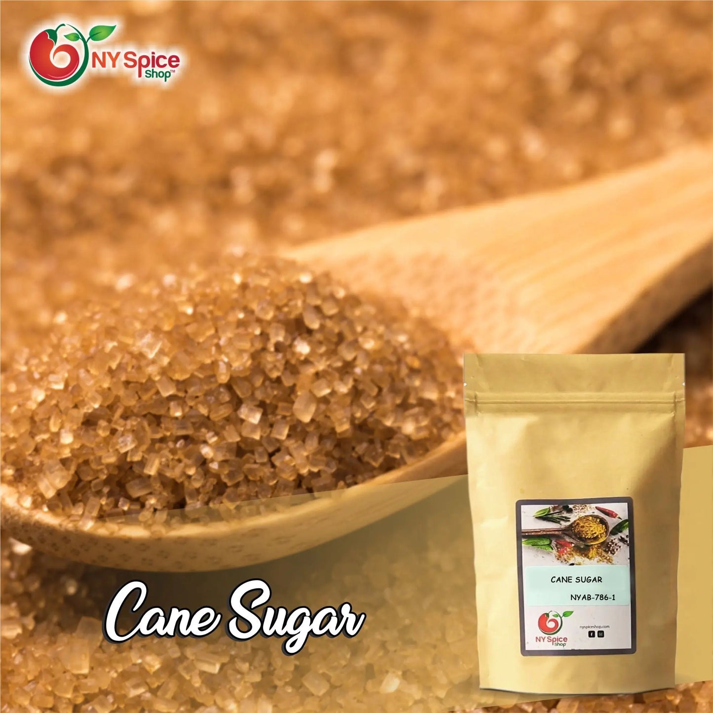 Brown Cane Sugar - All Natural - NY Spice Shop