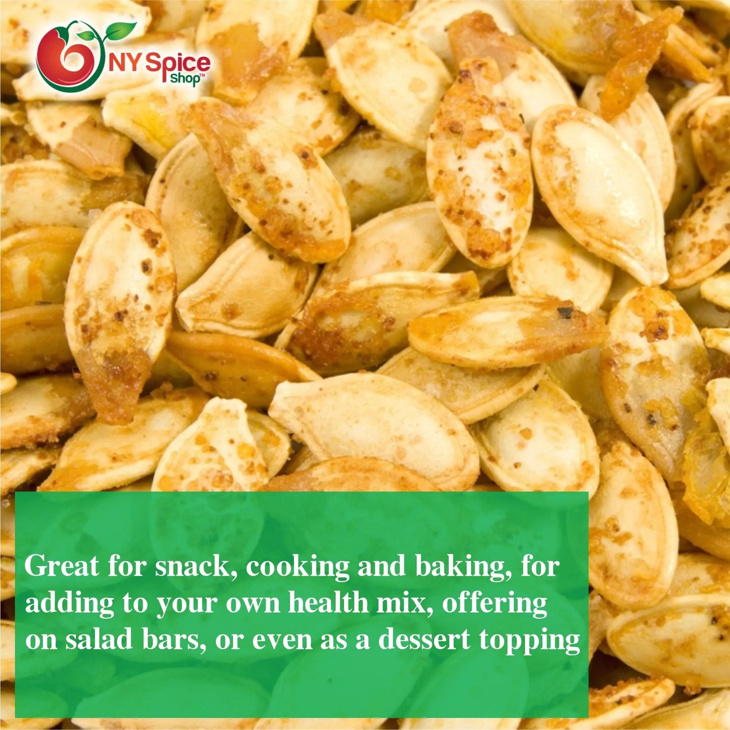 Pumpkin Seeds, Roasted, Salted, In-Shell - NY Spice Shop