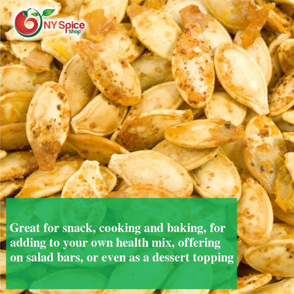 Pumpkin Seeds, Roasted, Salted, In-Shell - NY Spice Shop