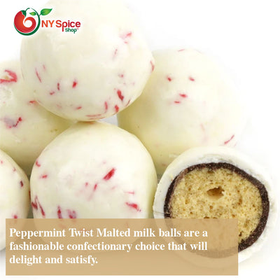 Peppermint Twist Malted Milk Balls - NY Spice Shop