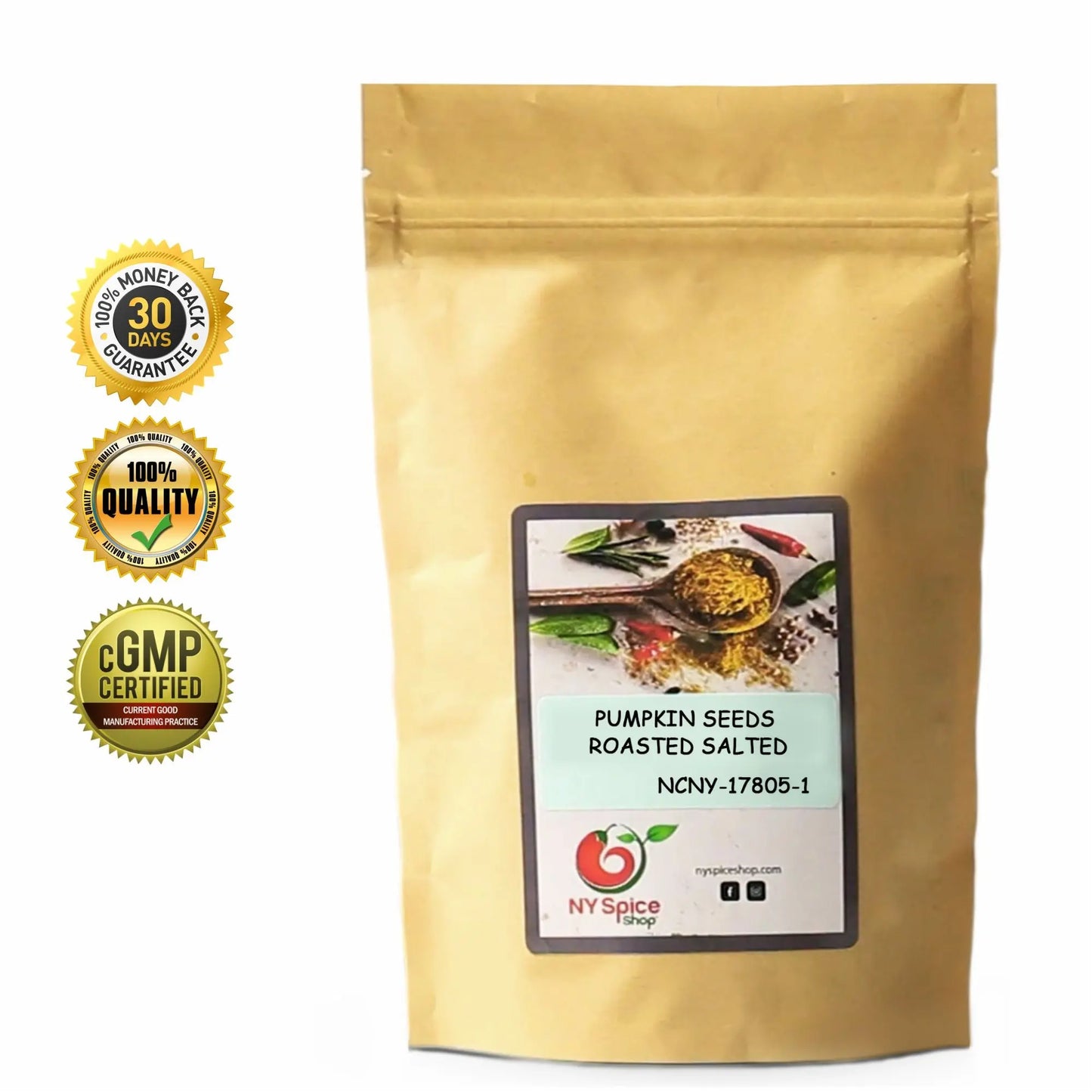 Pumpkin Seeds, Roasted, Salted, In-Shell - NY Spice Shop