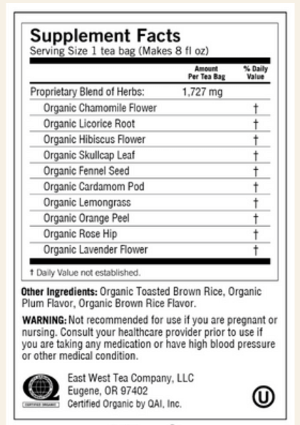 Calming Tea - Ayurvedic Tea - NY Spice Shop