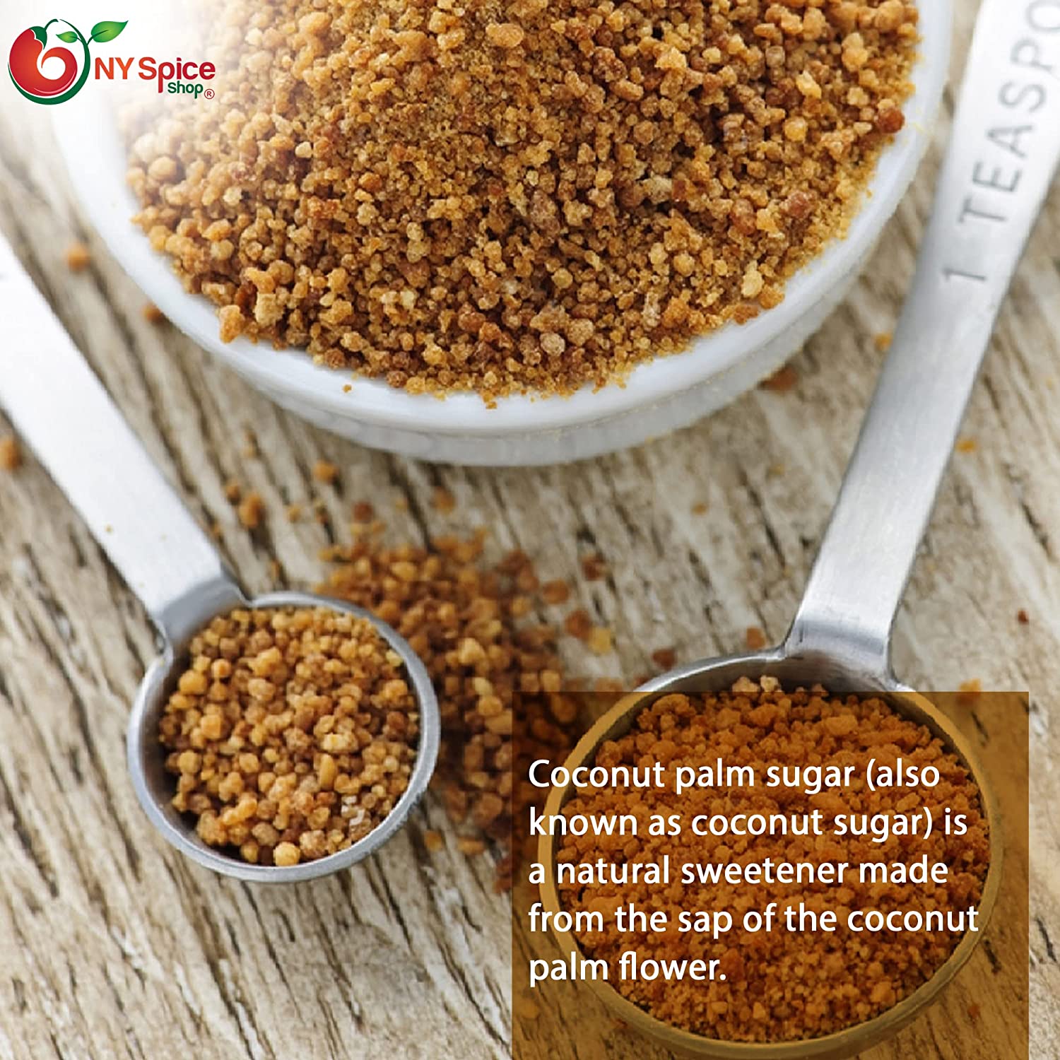 palm sugar or coconut sugar Coconut Palm Sugar - NY Spice Shop