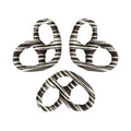 Dark Chocolate Covered Pretzels With Drizzles of White Stripes