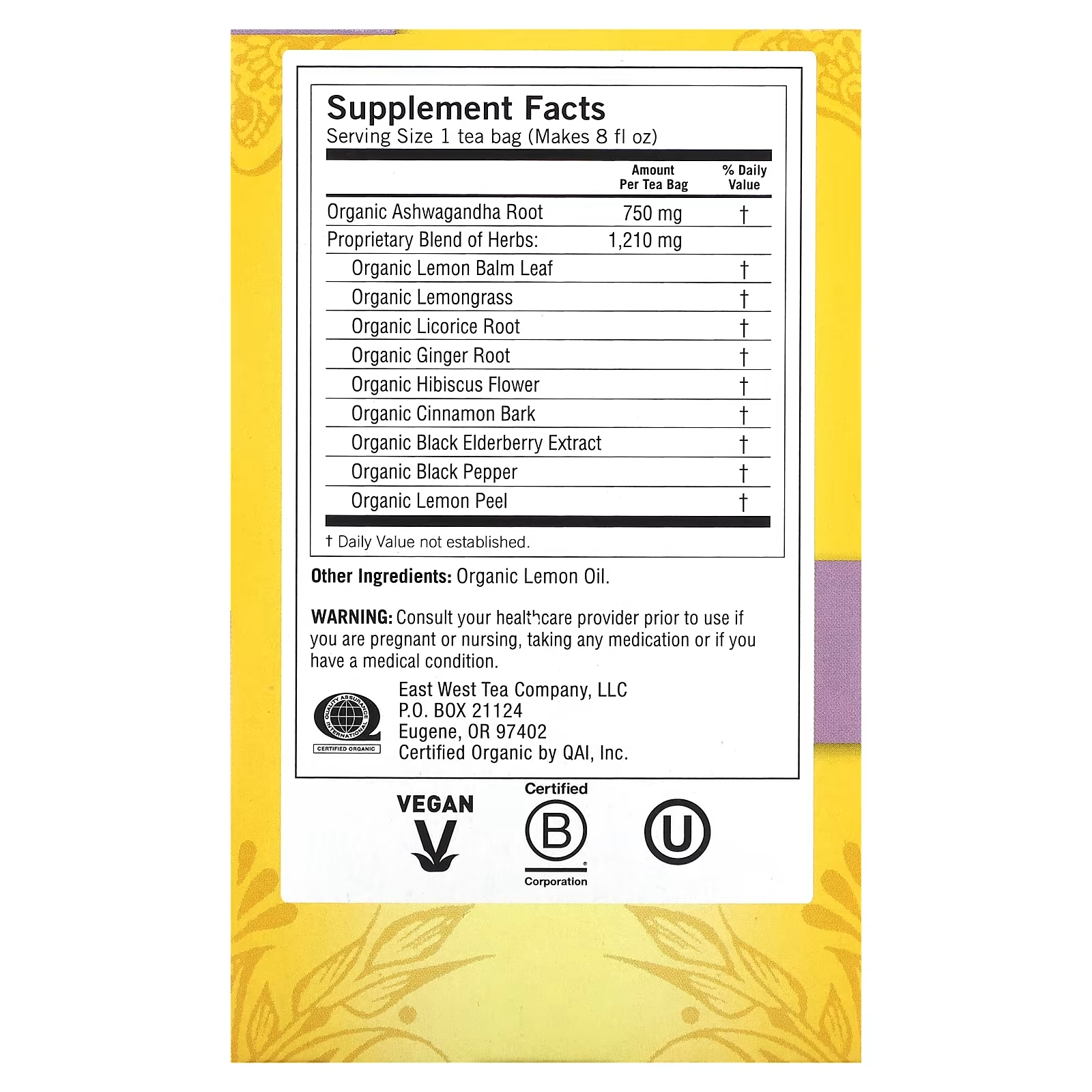 Elderberry Lemon Balm Immune + Stress Tea - NY Spice Shop