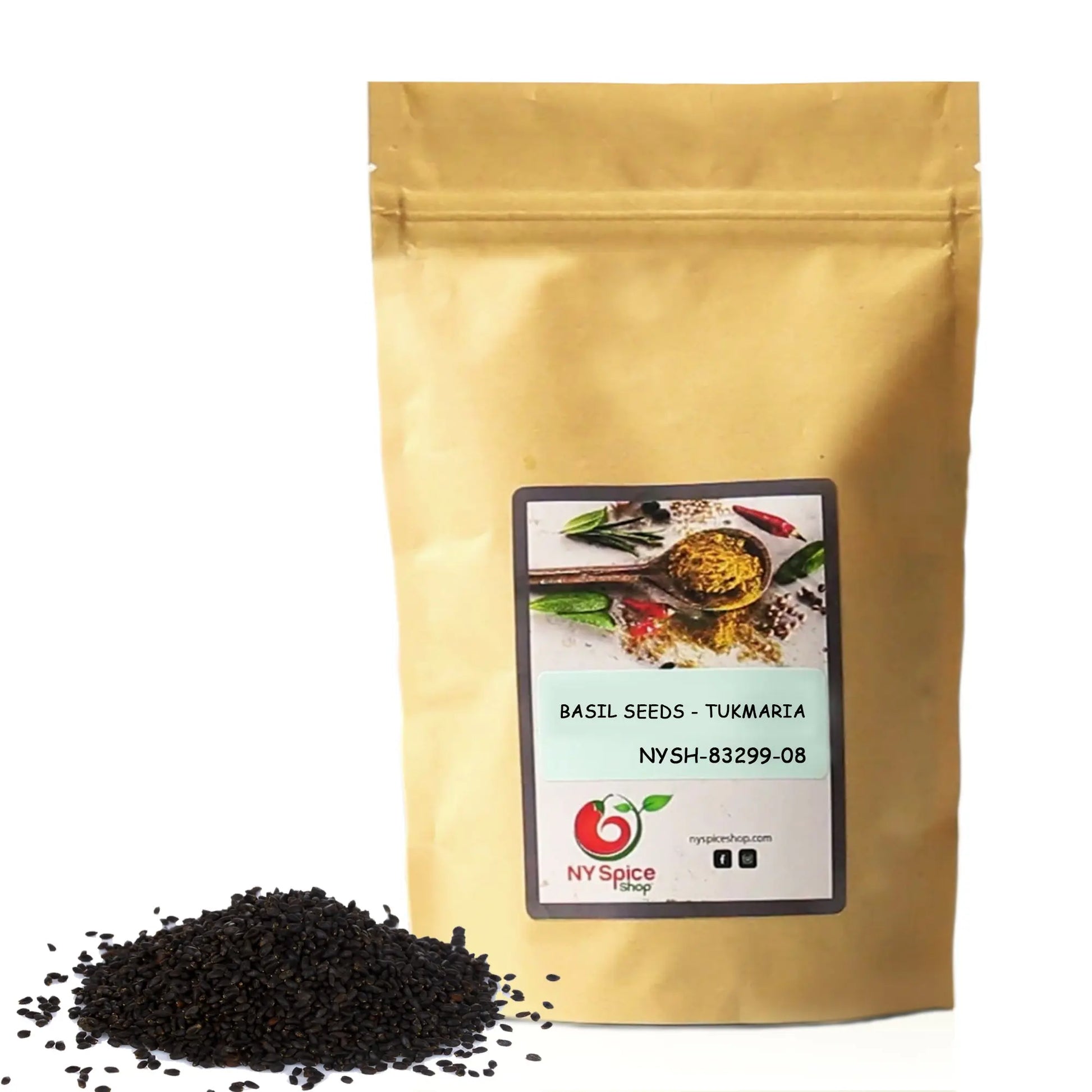 sabja seeds plants NY Spice Shop Basil Seeds - 1 Pound - Basil Seeds To Eat - Basil Seeds For Planting