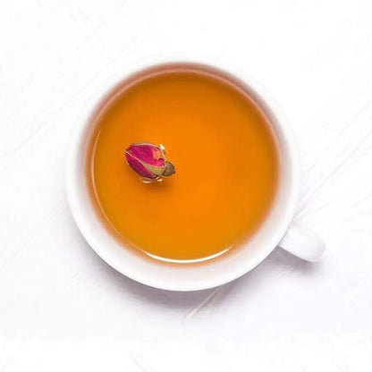 A full rosy taste and aroma match the visual beauty of these Moroccan rosebuds & petals! This soothing herbal tea consists purely of rose buds and petals. Brewing offers a flowery aroma, a light sweet taste, and a golden infusion. Roses are thought to improve digestion, blood circulation, nourish the skin, and uplift moods. This caffeine-free tea is an excellent refresher, with calming qualities to elevate your day- NY_Spice_Shop