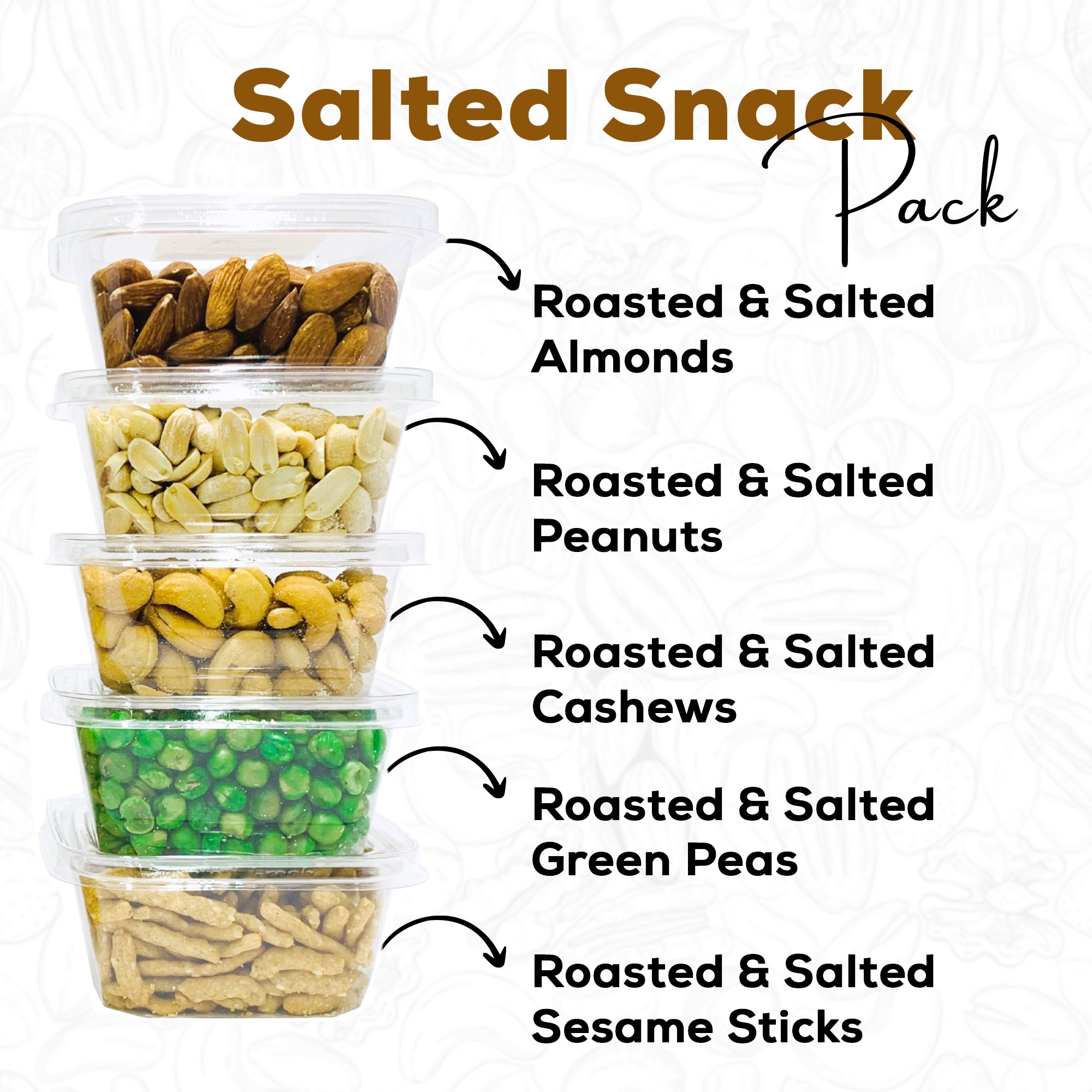 Salted Snack Packs, Set of 5 - 2