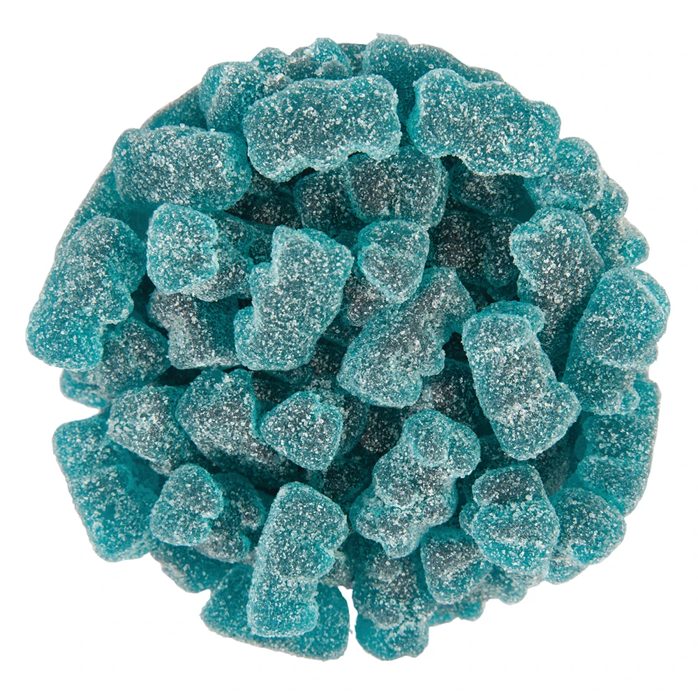 Sour Blastin' Blue Raspberry Gummy Bears - NY Spice Shop