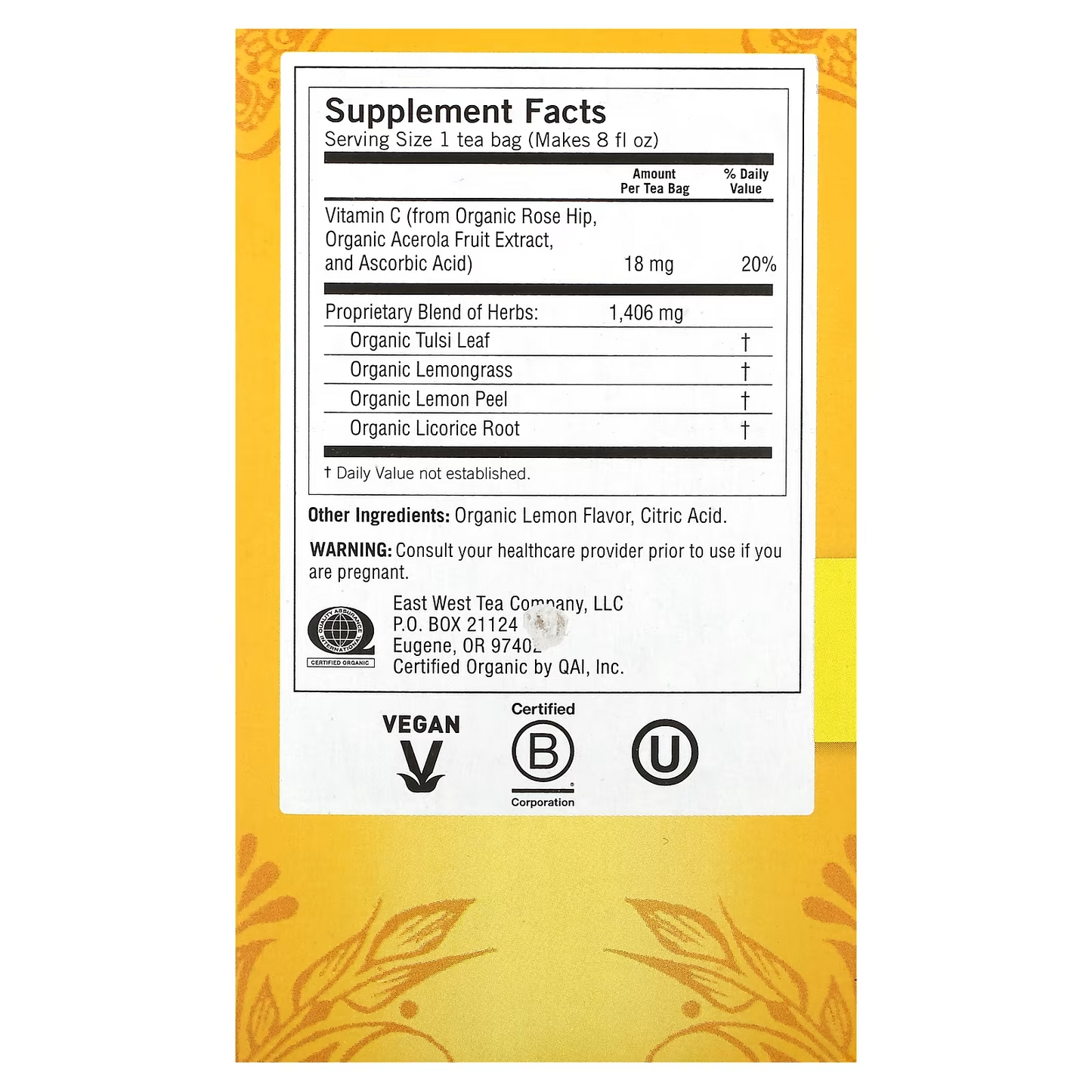 Sweet Lemon Everyday Immune Tea - NY Spice Shop